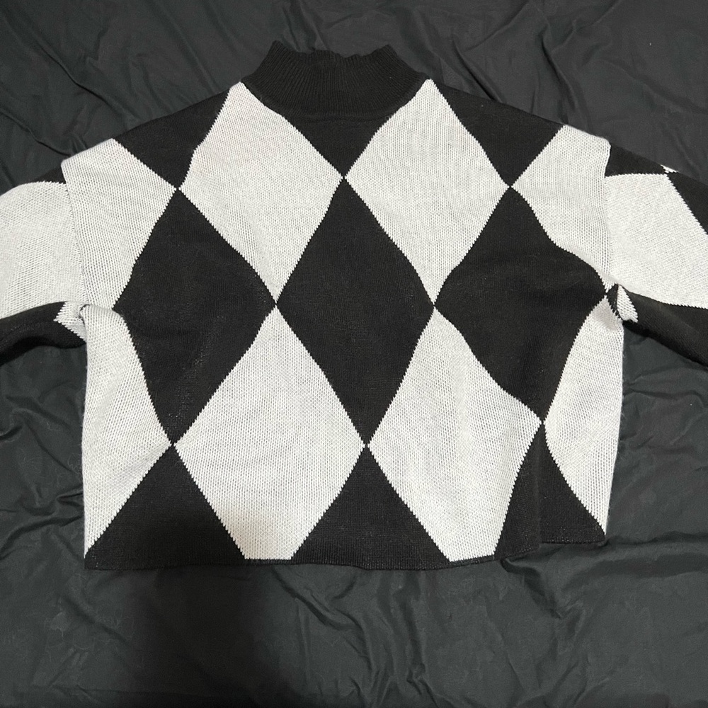 Black and white sweater